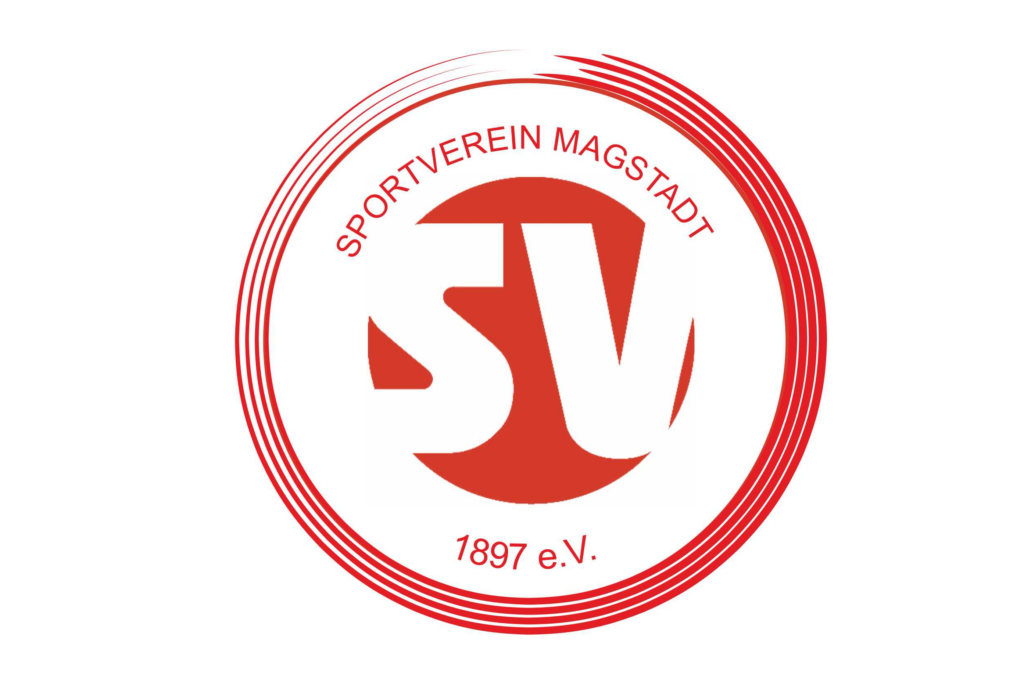 Red circular logo with the text 'SPORTVEREIN MAGSTADT' around the top and '1897 e.V.' at the bottom, emblem in the center (Sport Verein Magstadt logo).